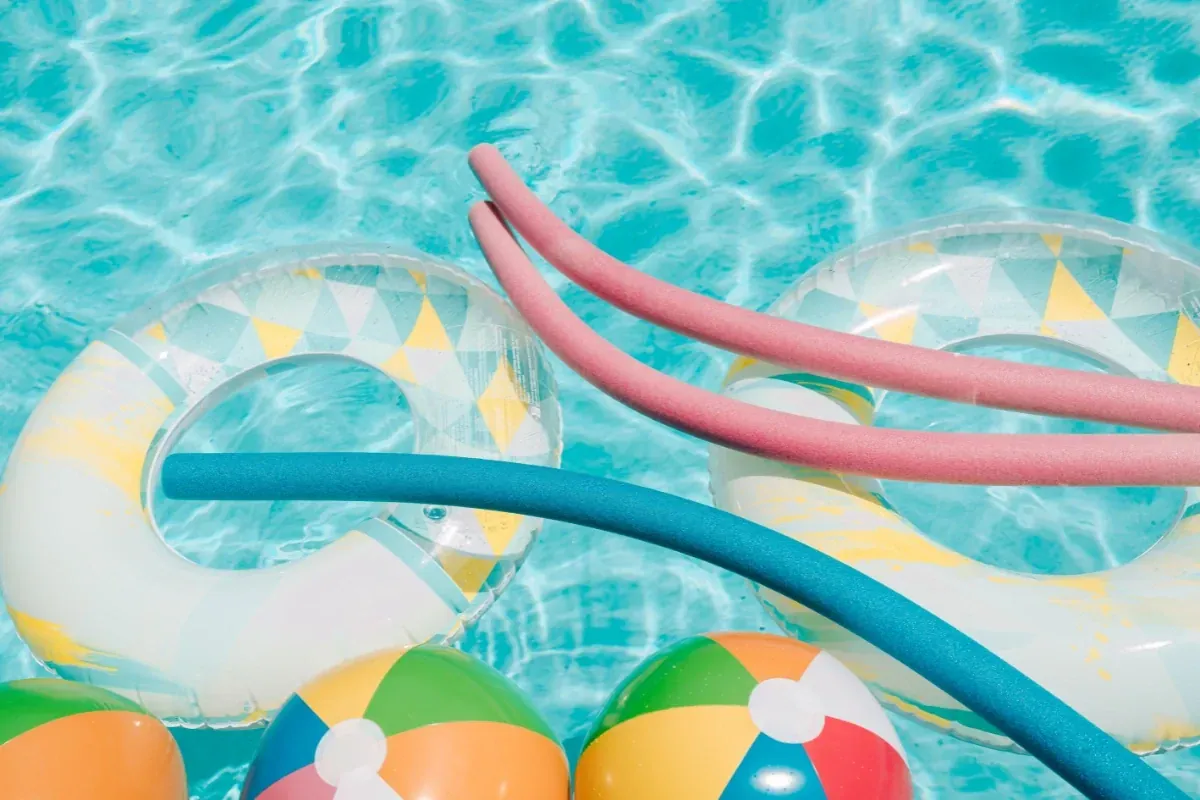 Beach and pool accessories available to borrow