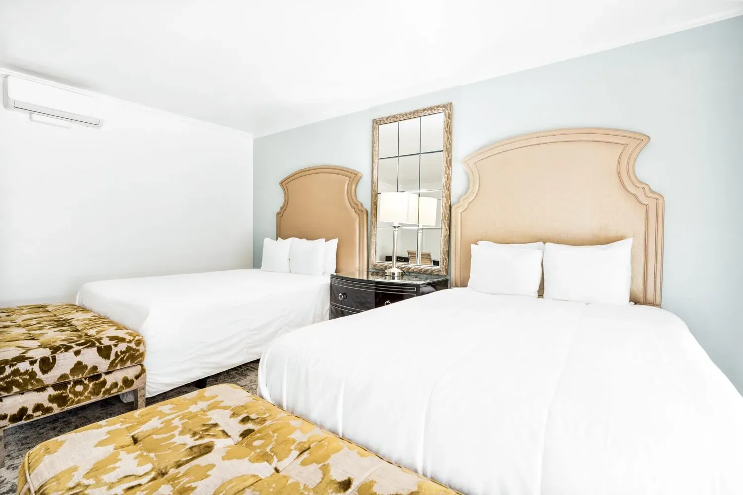 The Double Queen Room at the Pacific Crest Hotel