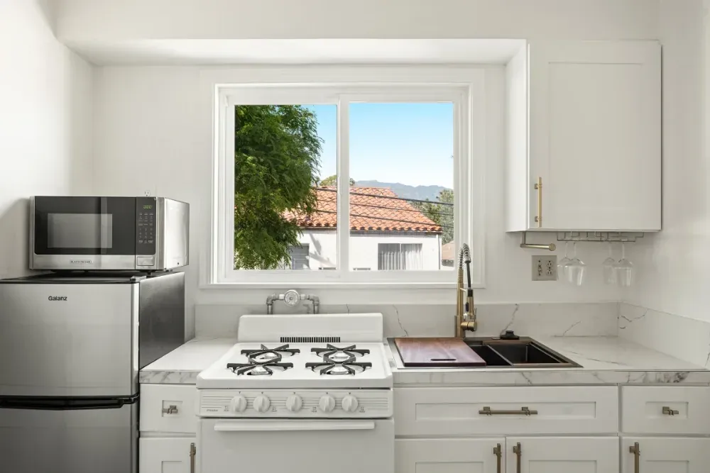 The Double Room with Kitchen at the Pacific Crest Hotel